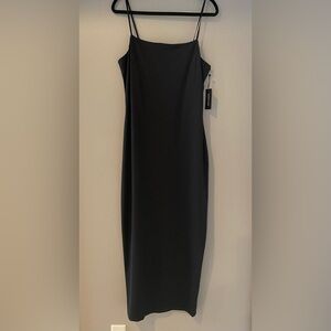 Kenneth Cole Spaghetti Strap Black Dress